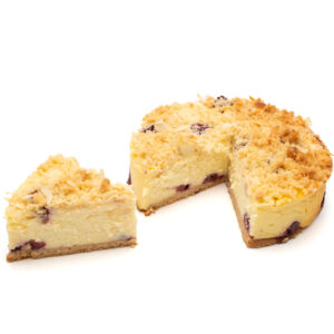 Käsekuchen mit Kirschen